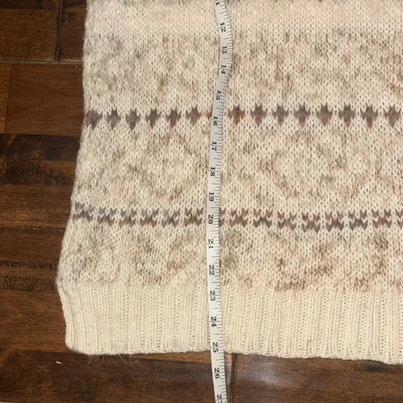 Free People Cream and Tan Cowl Neck Sweater - Picture 5 of 8